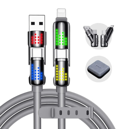【Tiktokshopblackfriday】New - MAGIC JOHN 4-In-1 Charging Cable, Super Fast 240W Charging with RGB Light