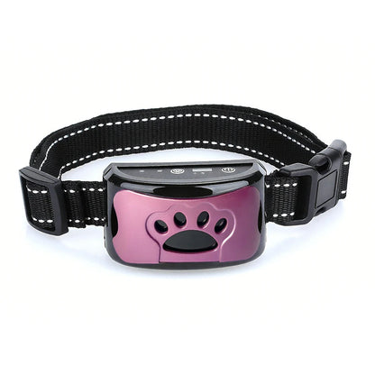 Intelligent anti Bark Collar for Dogs, Auto Ultrasonic & Vibration 3-Mode Training, USB Rechargeable Bark Control Device