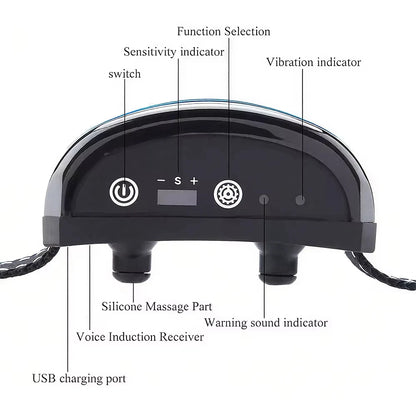 Intelligent anti Bark Collar for Dogs, Auto Ultrasonic & Vibration 3-Mode Training, USB Rechargeable Bark Control Device
